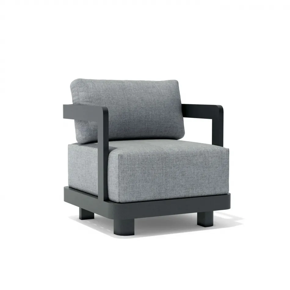 Outdoor Granada Deep Seating Aluminum Armchair