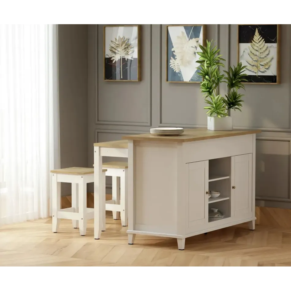 Delphi 53" Kitchen Island Cabinet