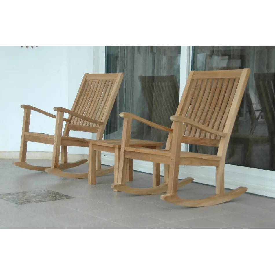 Del-Amo Bahama 3-Piece Set with Square Side Table
