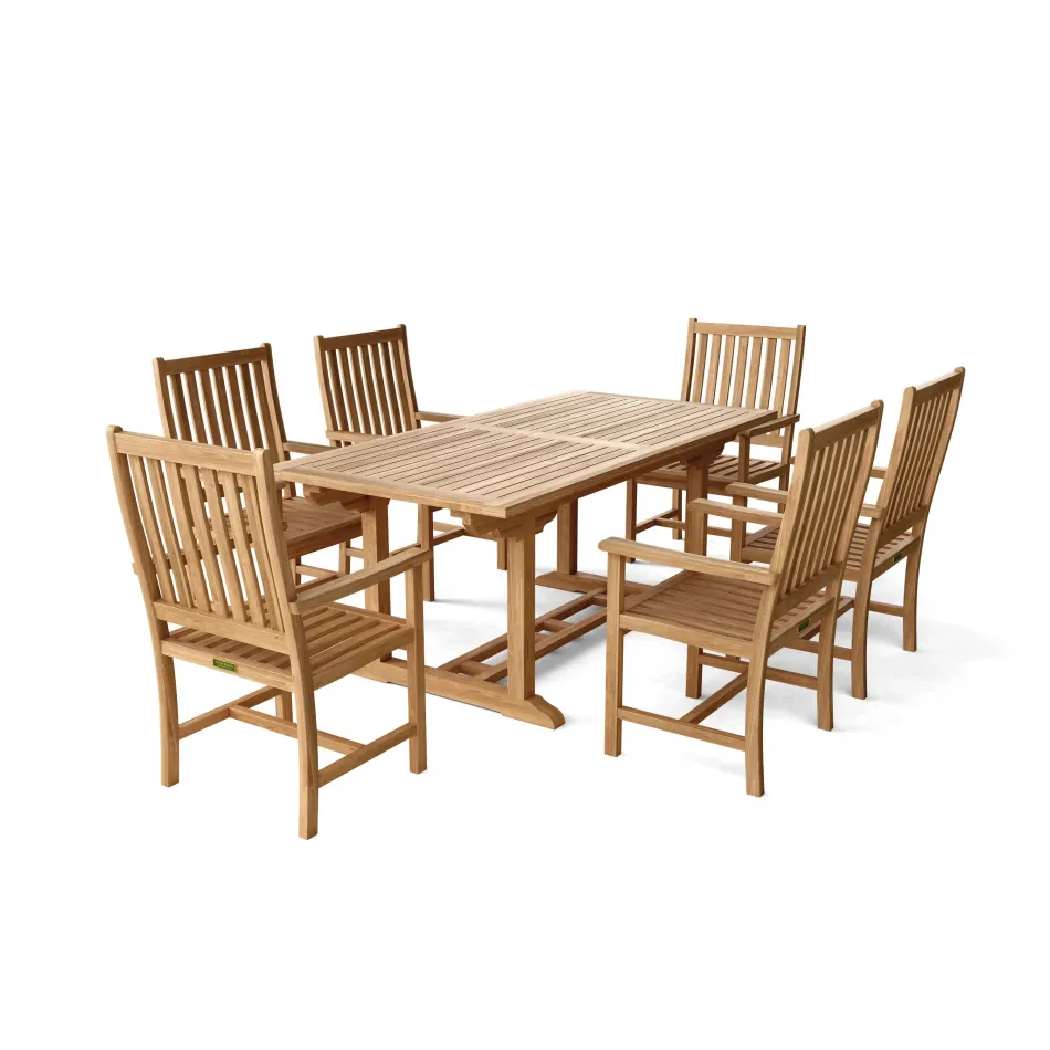 Bahama Wilshire Armchair 7-Piece Extension Dining Set