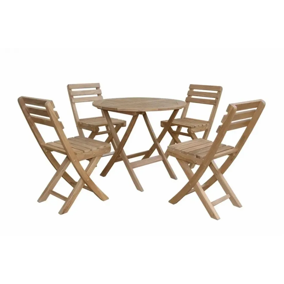 Outdoor Chester Alabama 5-Pieces Bistro Set