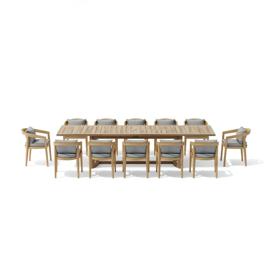 Toscana 13-Piece Extension Table Set (SET-367)