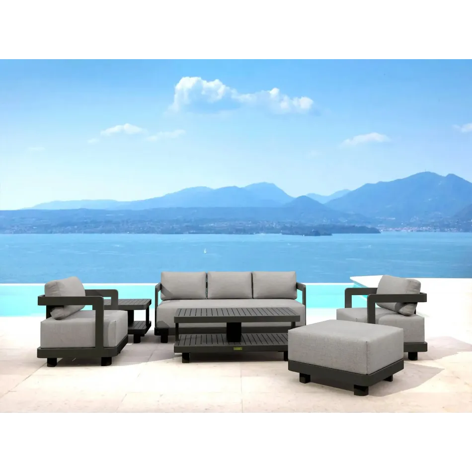 Outdoor Set-901-Al 6-Pc Granada Aluminum Deep Seating