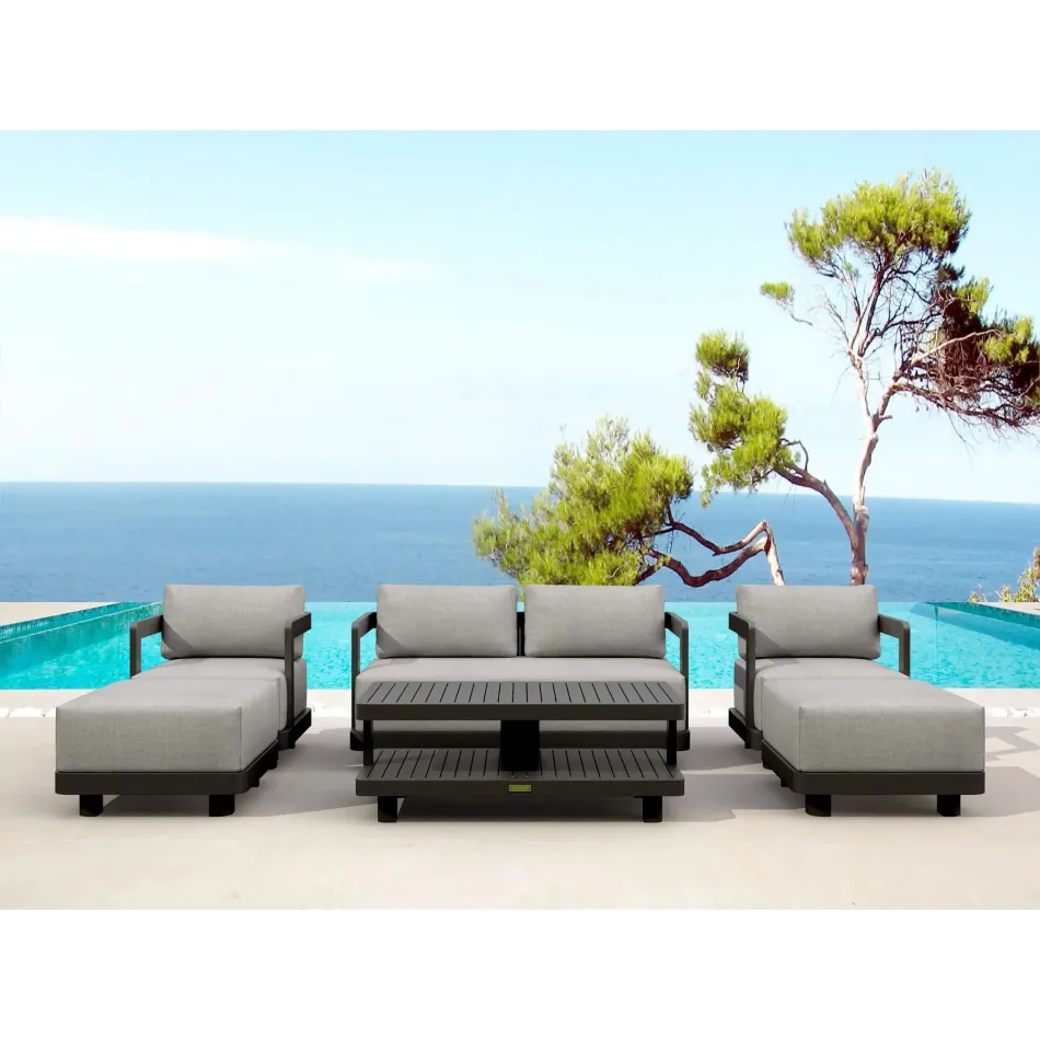 Set-902-Al 6-Pc Granada Aluminum Deep Seating