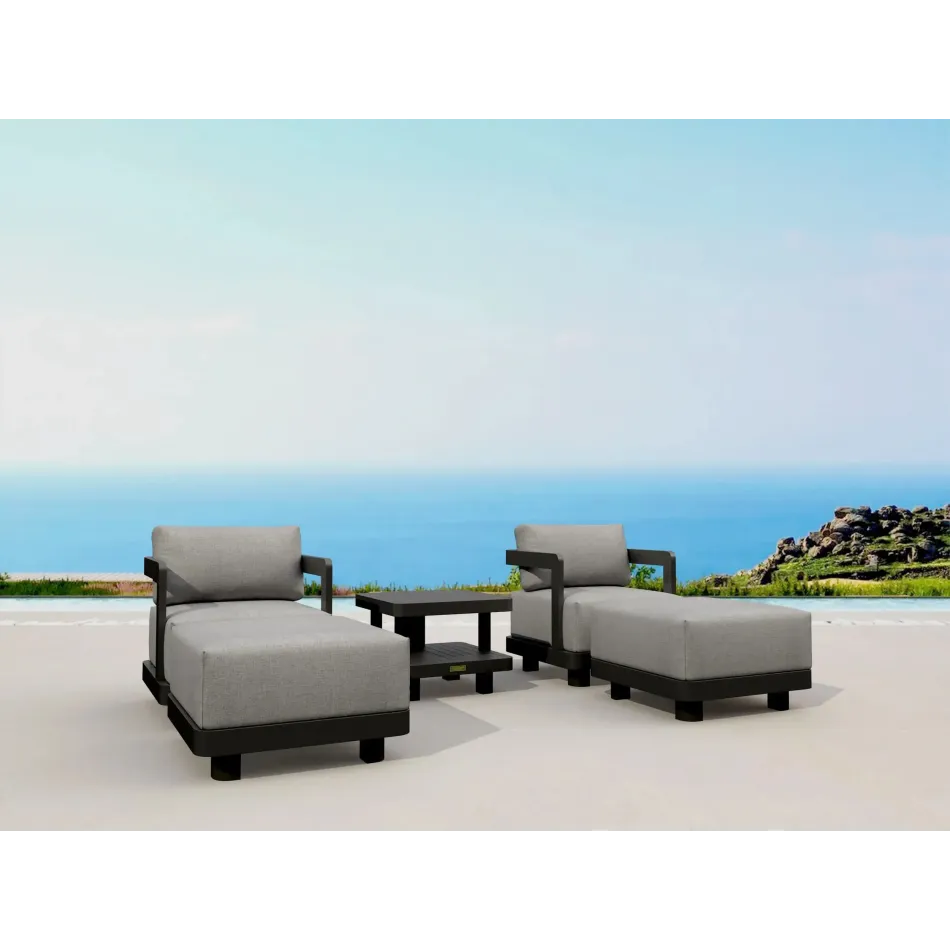 Set-905-Al 5-Pc Granada Aluminum Deep Seating