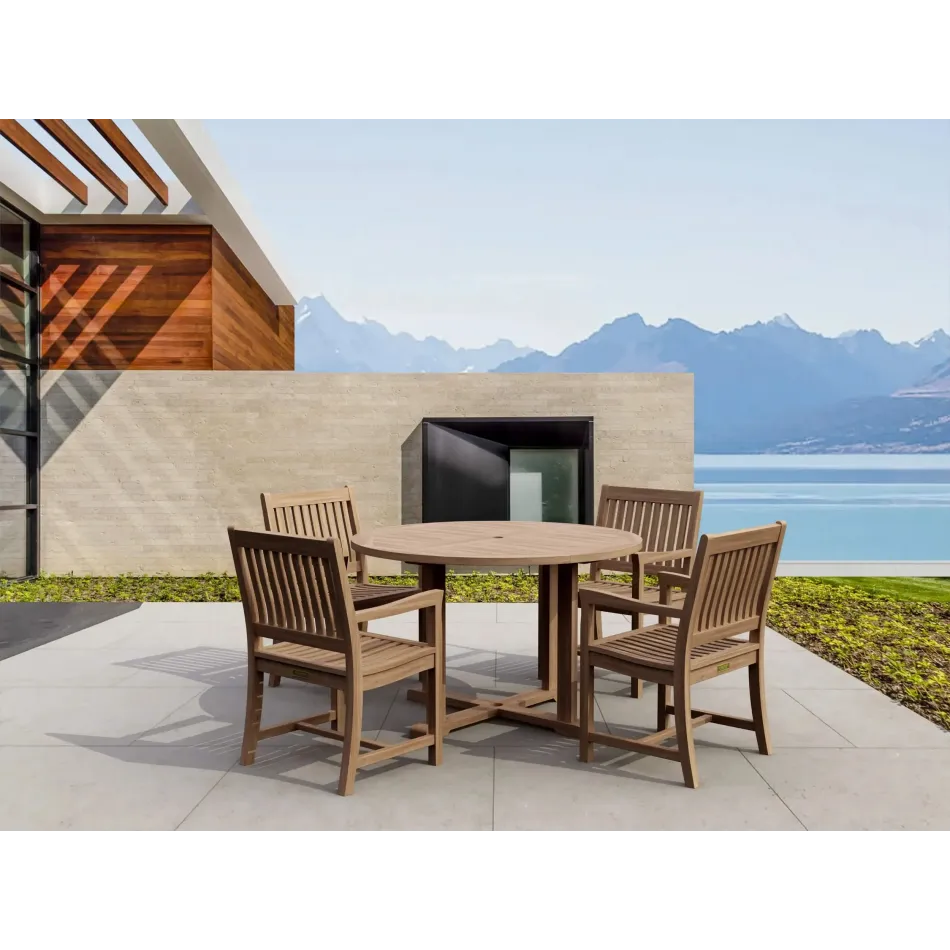 Outdoor Tosca Rialto Armchair 5-Pieces Dining Set
