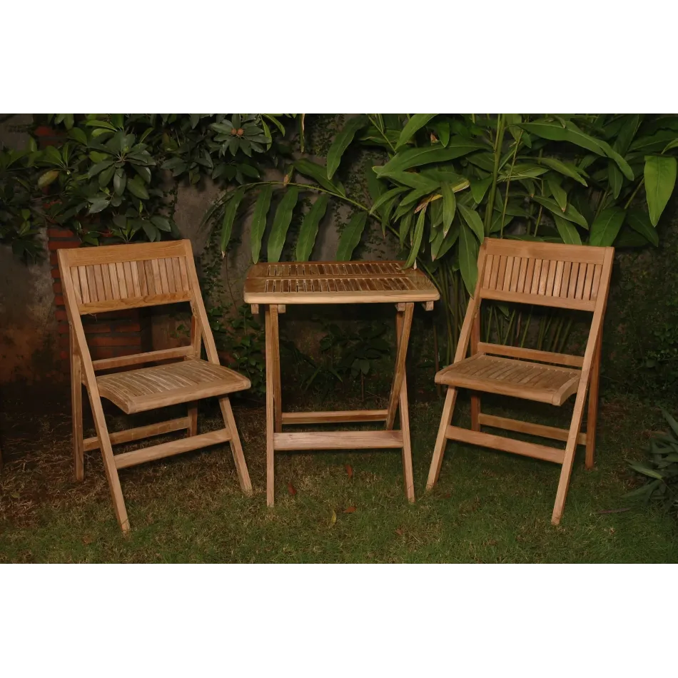 Outdoor Windsor 3-Pieces Square Bistro Set