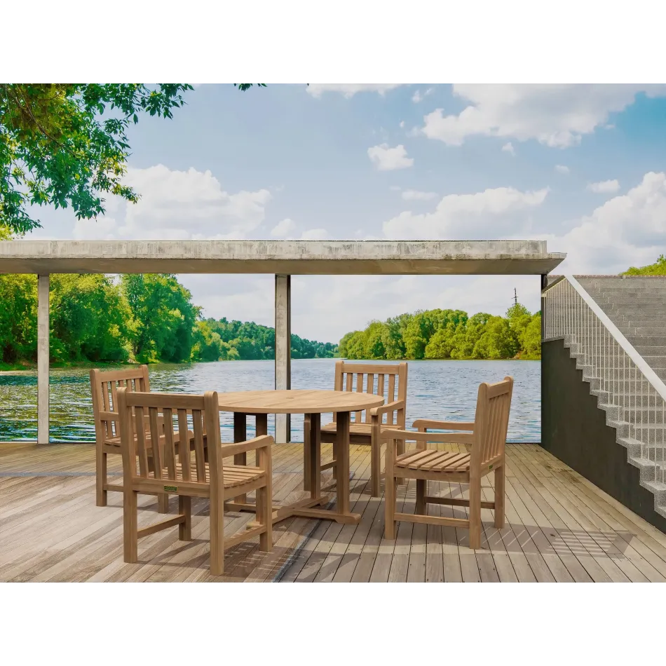 Outdoor Tosca Classic Armchair 5-Pieces Dining Set