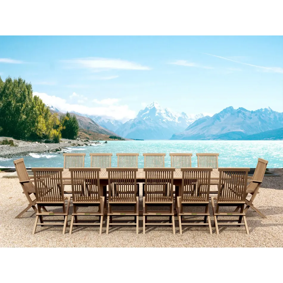 Outdoor Valencia Classic 15-Pieces Dining Set