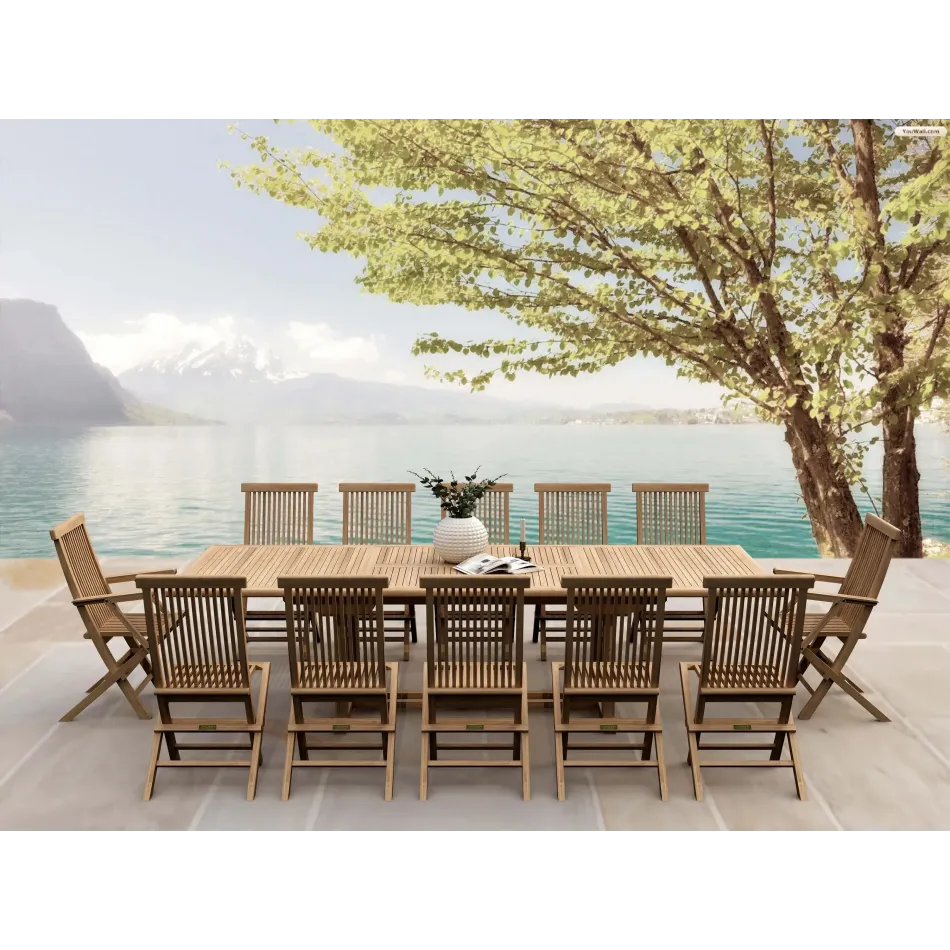 Outdoor Valencia Classic 13-Pieces Dining Set