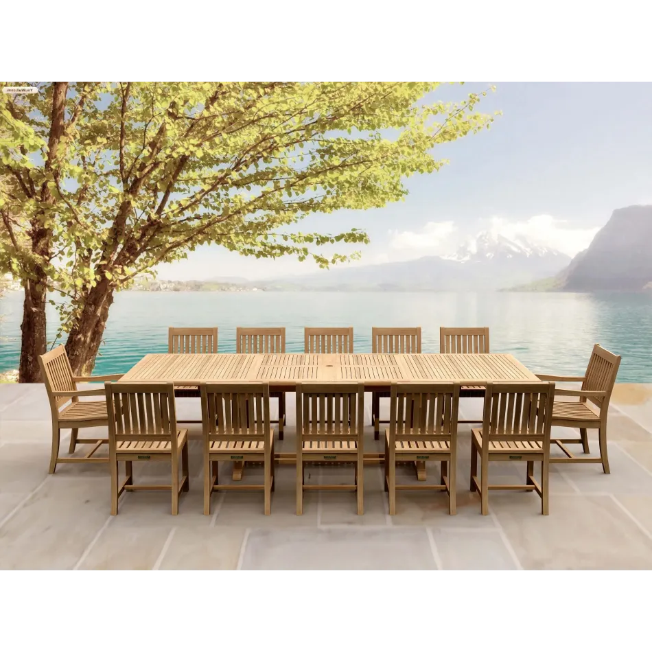 Outdoor Valencia Rialto 13-Pieces Dining Set