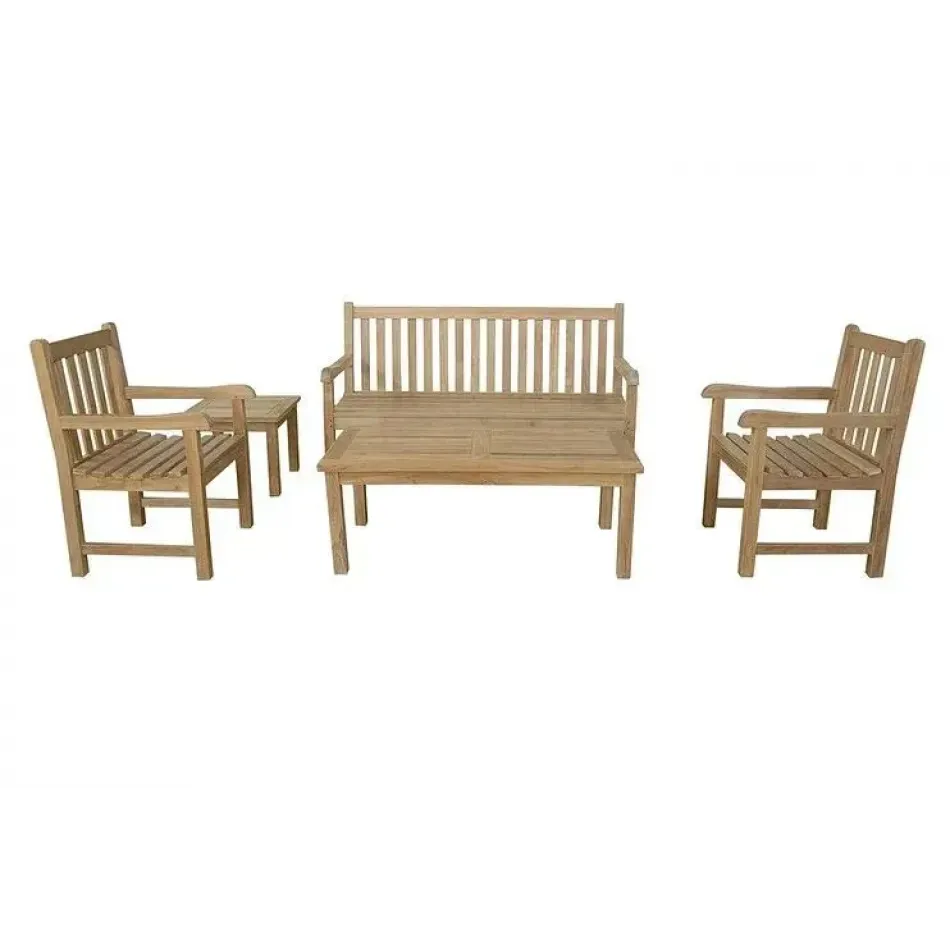 Classic 3-Seater 5-Pieces Conversation Set
