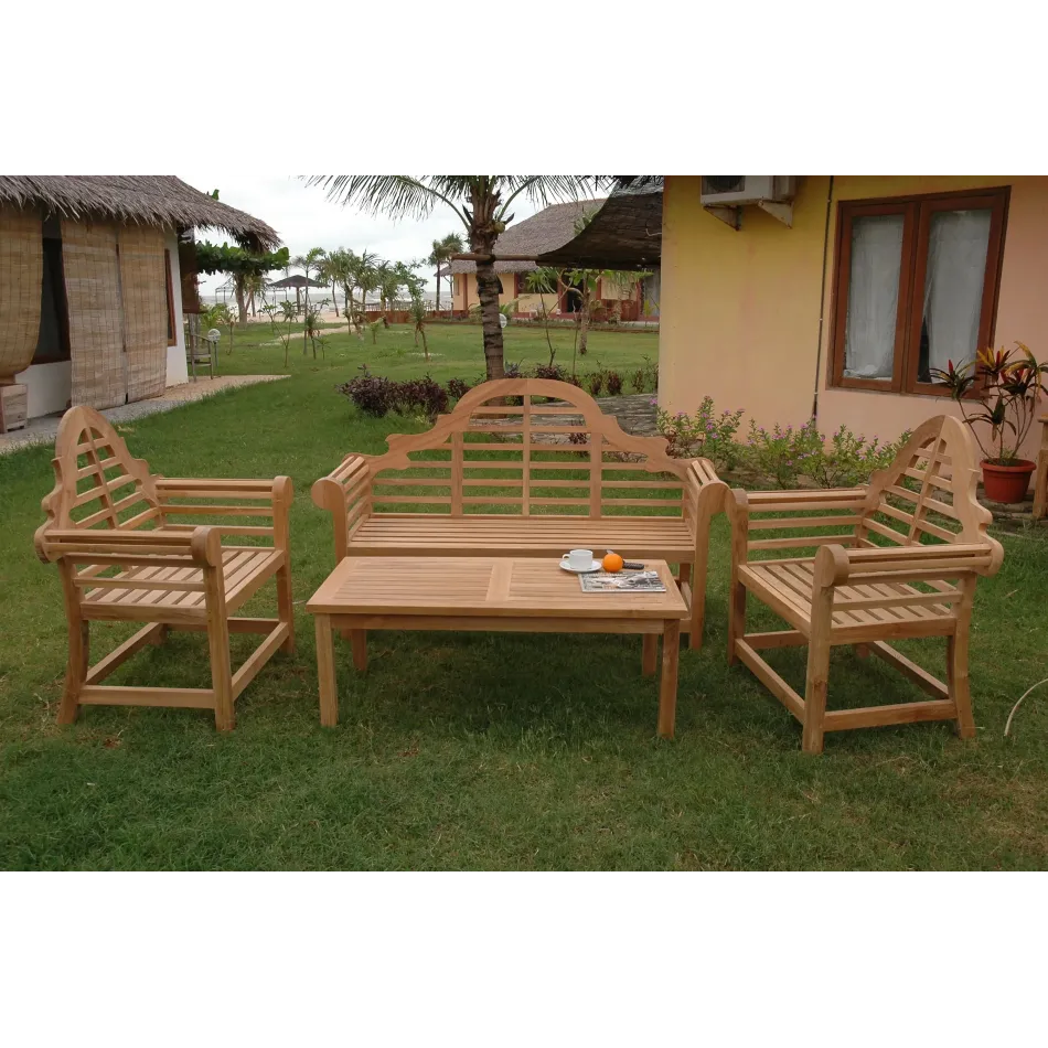 Outdoor Marlborough 3-Seater 4-Pieces Conversation Set