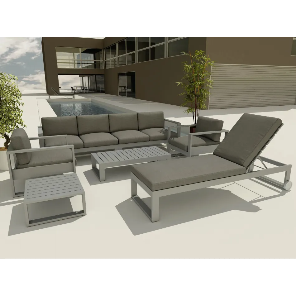 Outdoor Lucca Sun Lounger 7-Pieces Set