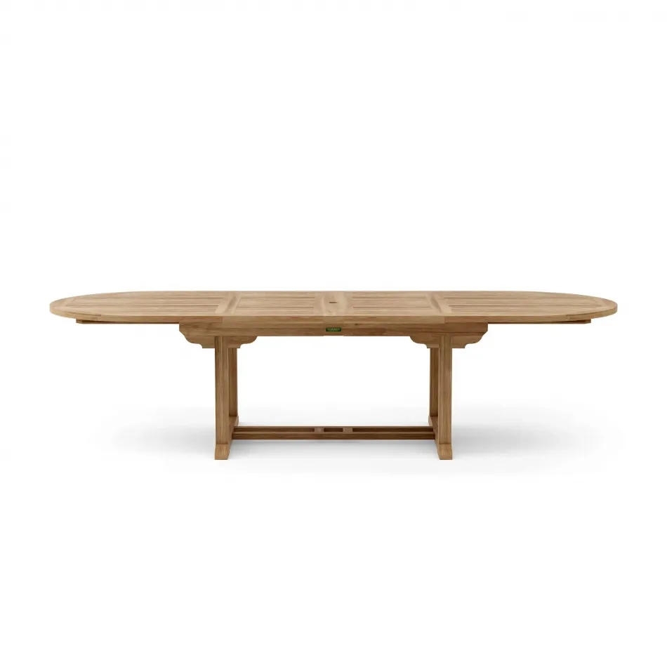 Bahama 117" Oval Extension Table w/ Double Extensions