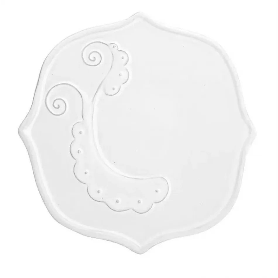 Bella Bianca Flora Bread Plate 6.25" D