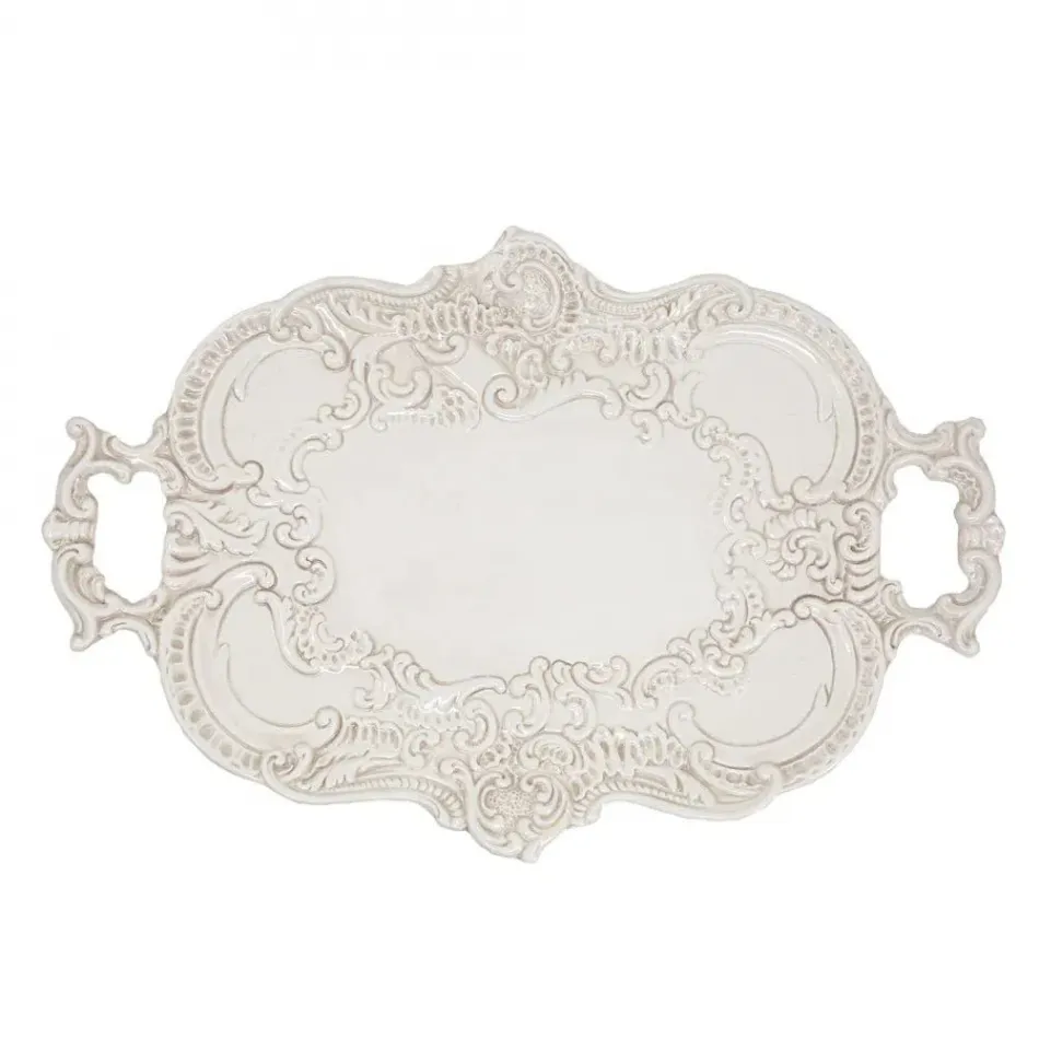 Finezza Baroque Tray Cream 17" L x 11.5" W