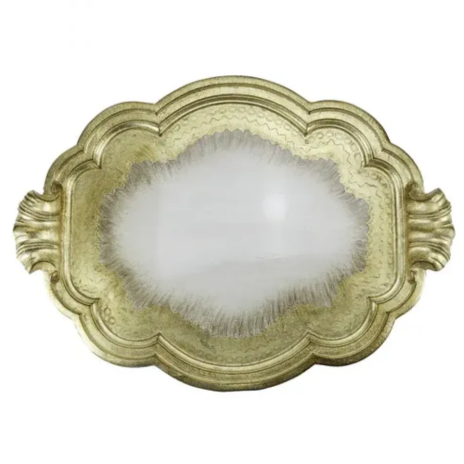 Florentino Antique Gold Wooden Tray