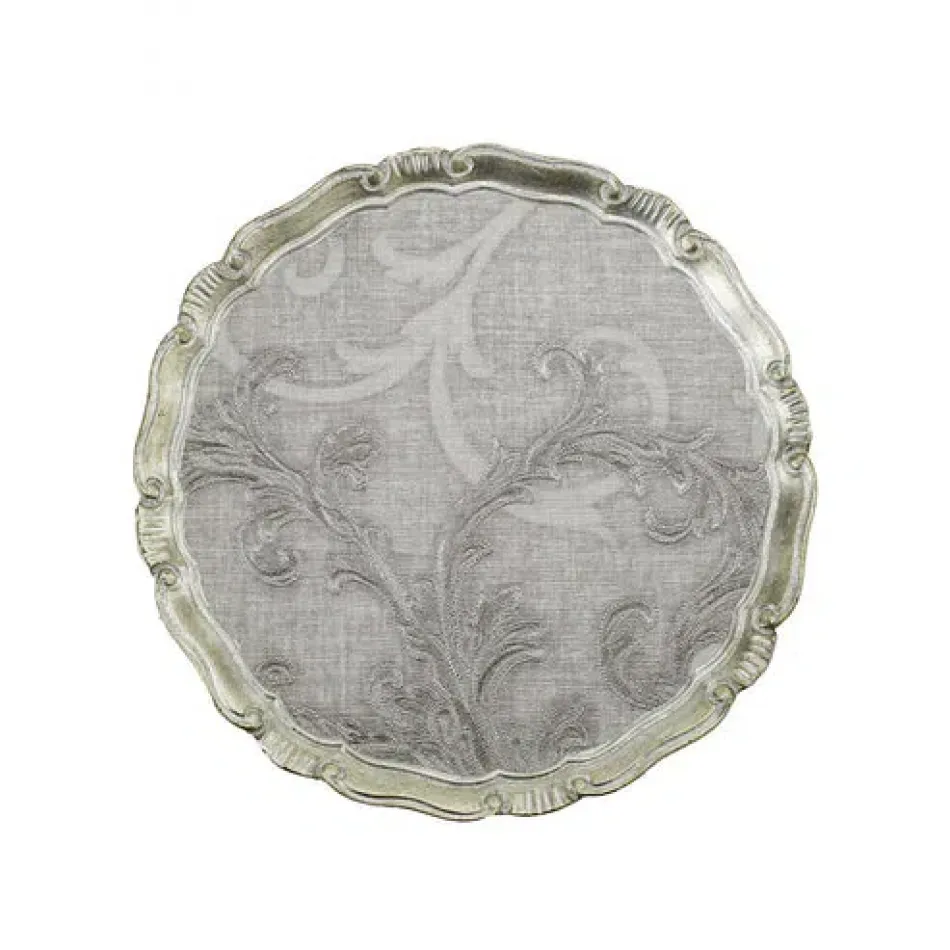 Florentino Damask Wooden Tray/Charger Large