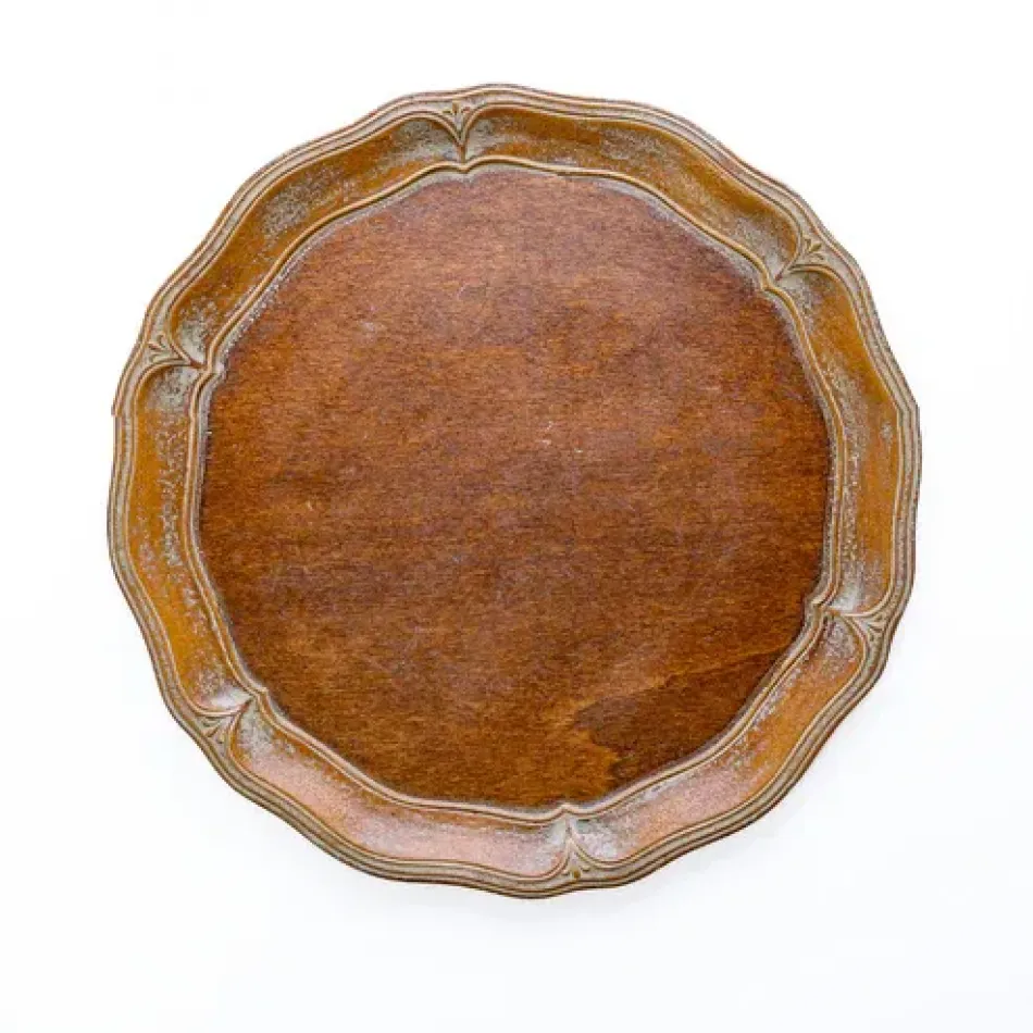Florentino Wooden Scalloped Charger