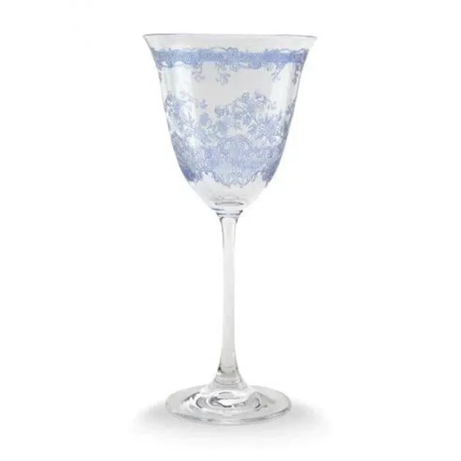 Giardino Blue Wine Glass