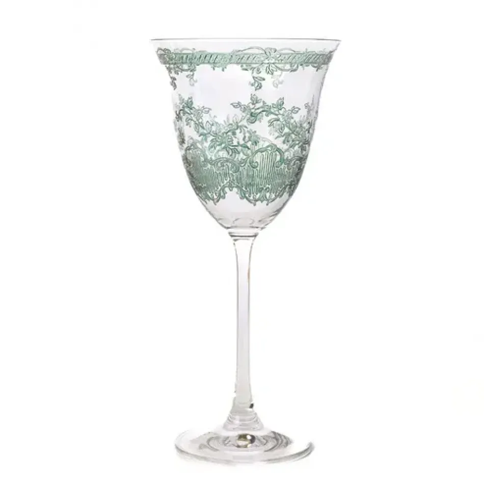 Giardino Forest Green Wine Glass