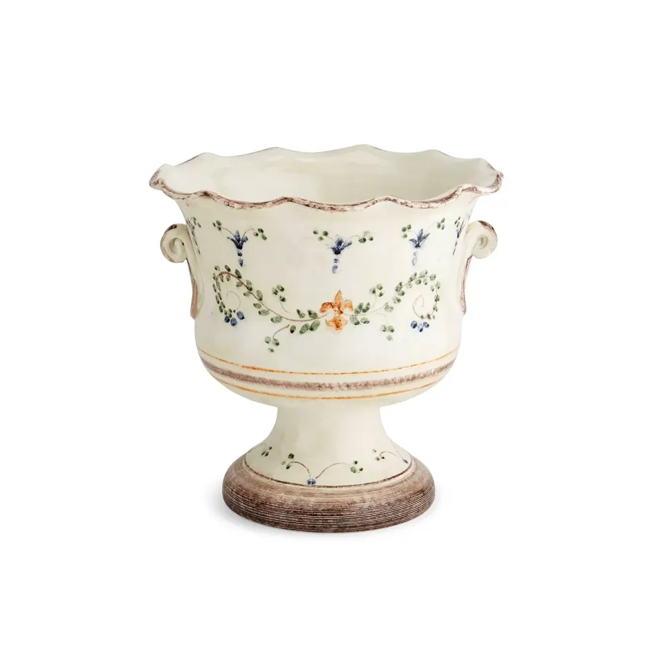 Medici Footed Cachepot 13.5" D x 13" H