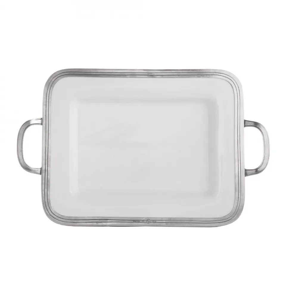 Tuscan Small Rectangular Tray with Handles 16" L x 10" W x1.5" H