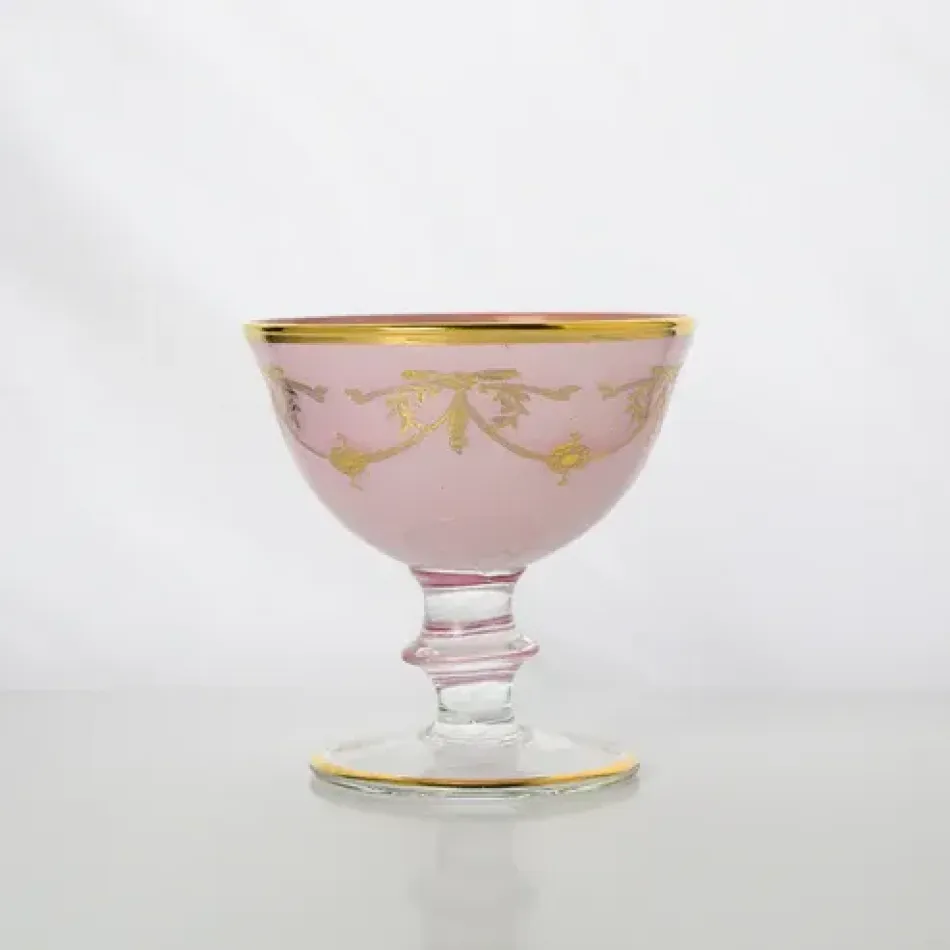 Rialto Borghese Pink with Gold Compote