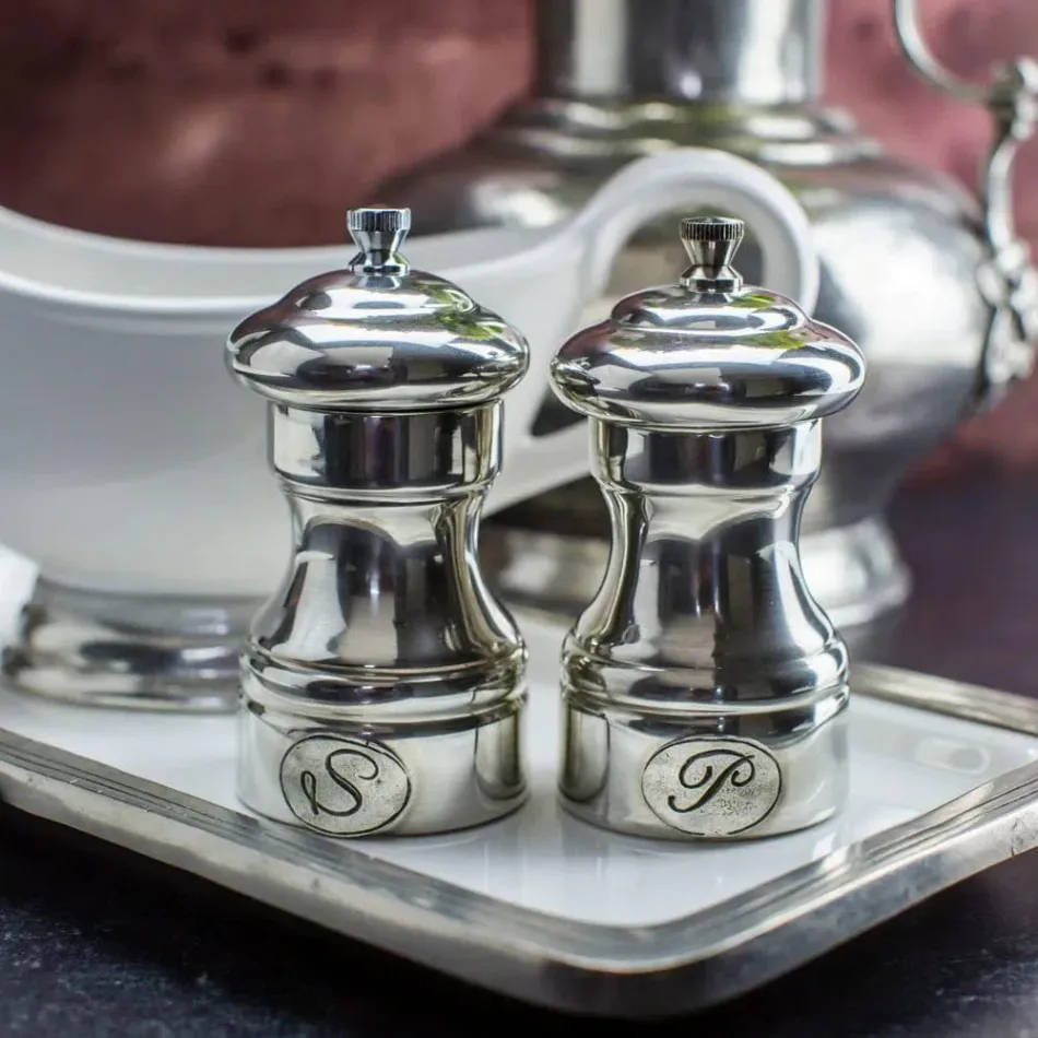 Tavola Petite Pewter Salt & Pepper Grinder Set