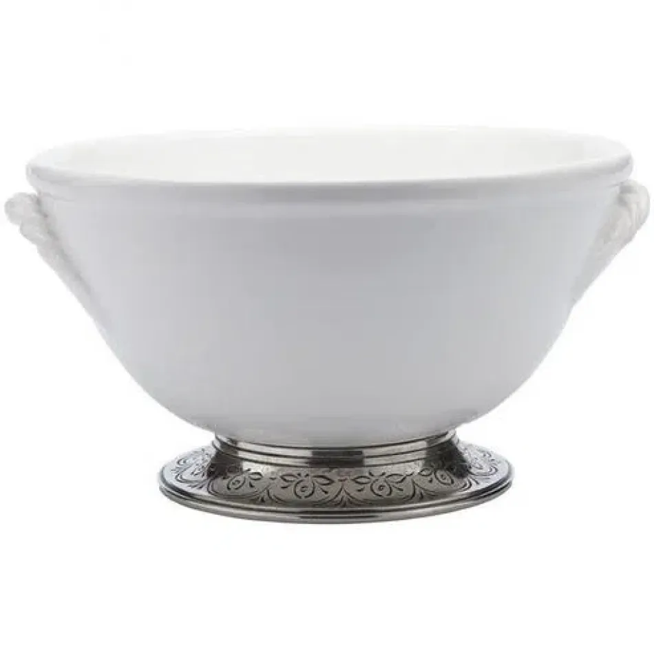 Tuscan Footed Bowl with Rope Handles 6.25" D x 12" H