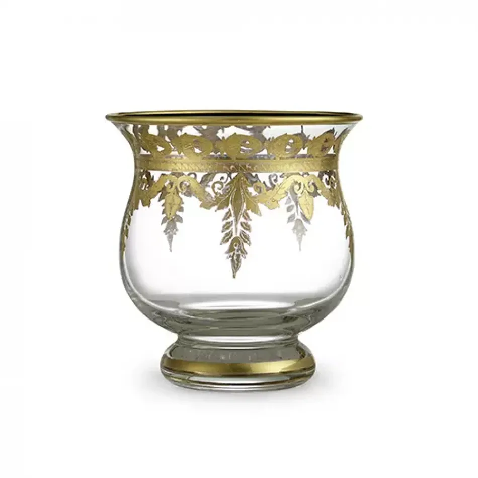 Vetro Gold Votive Candleholder 5" D x 5.25" H