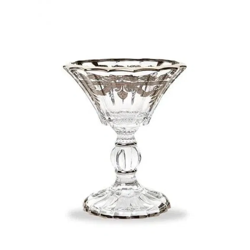 Vetro Platinum Petite Pedestal Candy Dish