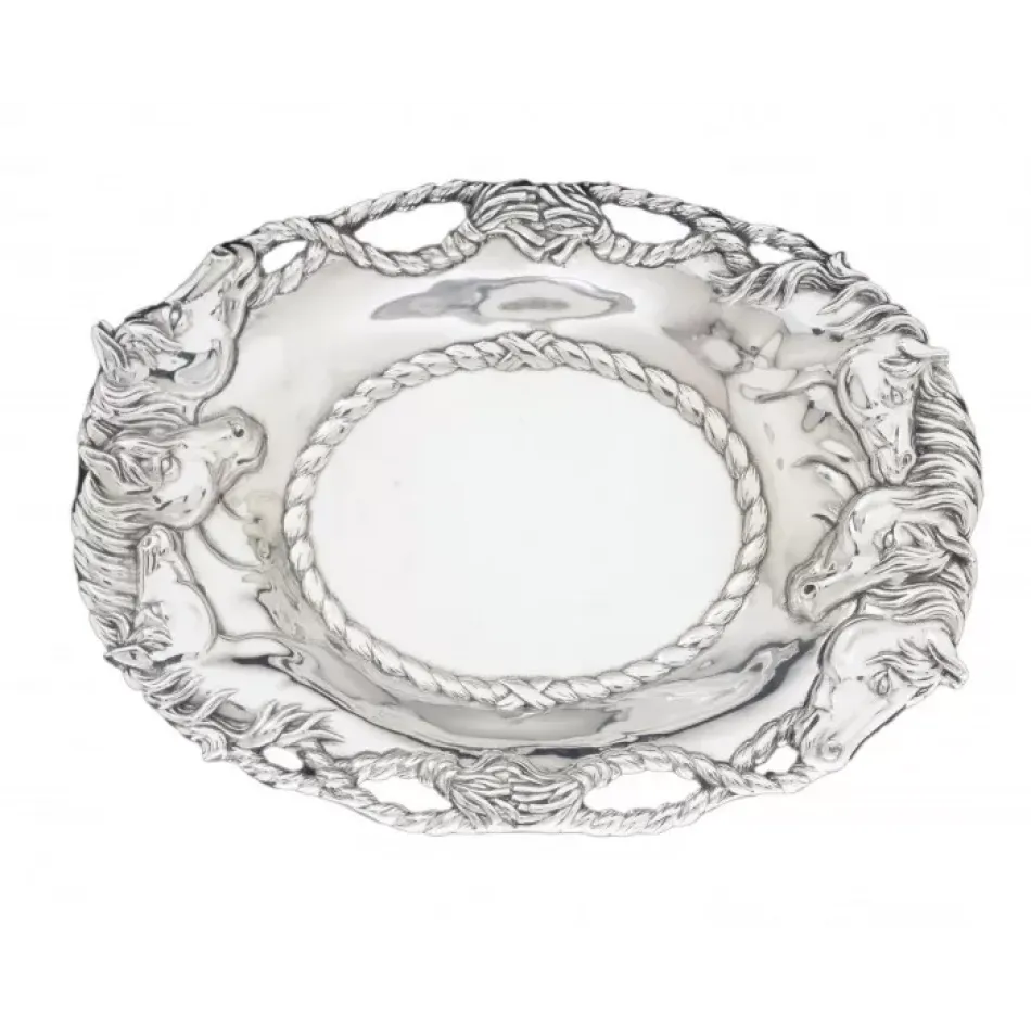 Equestrian Oval Tray Horse