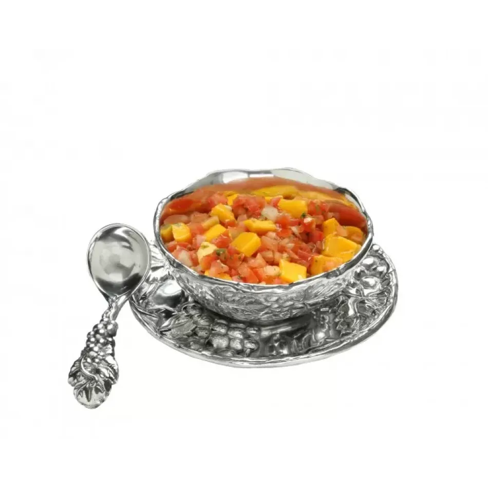 Grape Three-Piece Condiment Server