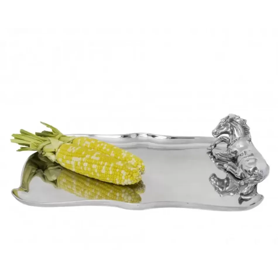 Equestrian Horse Figural Platter