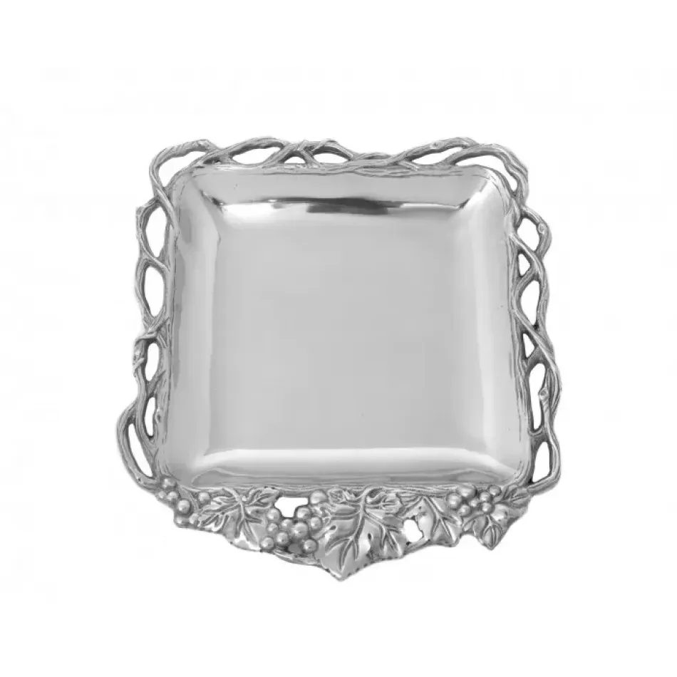 Grape Open Vine Tray Square 12"