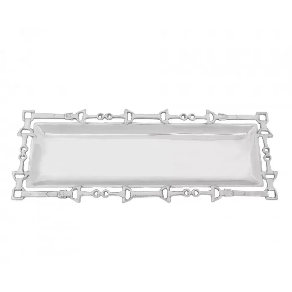 Equestrian Open Work Oblong Tray