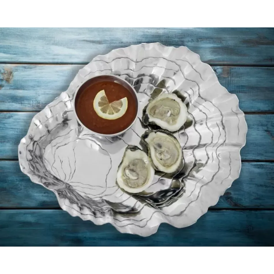 Sea and Shore Oyster with Pearl Chip and Dip