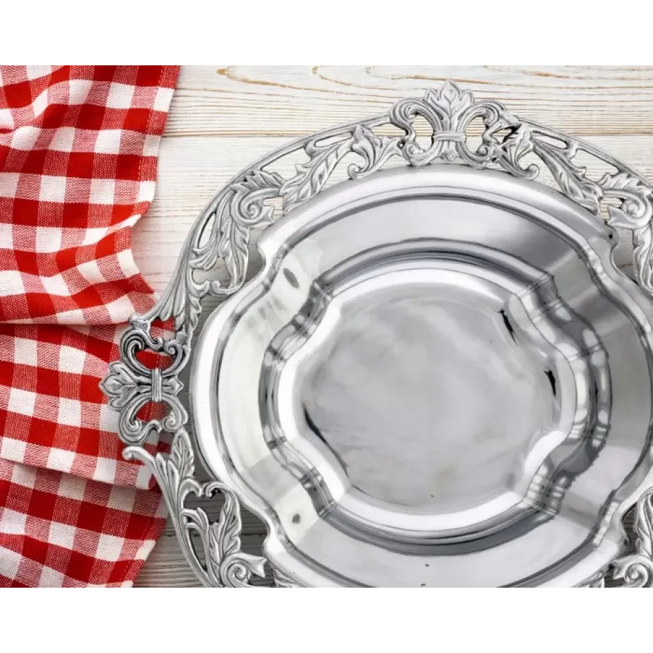 Fleur De Lis Acanthus Bowl