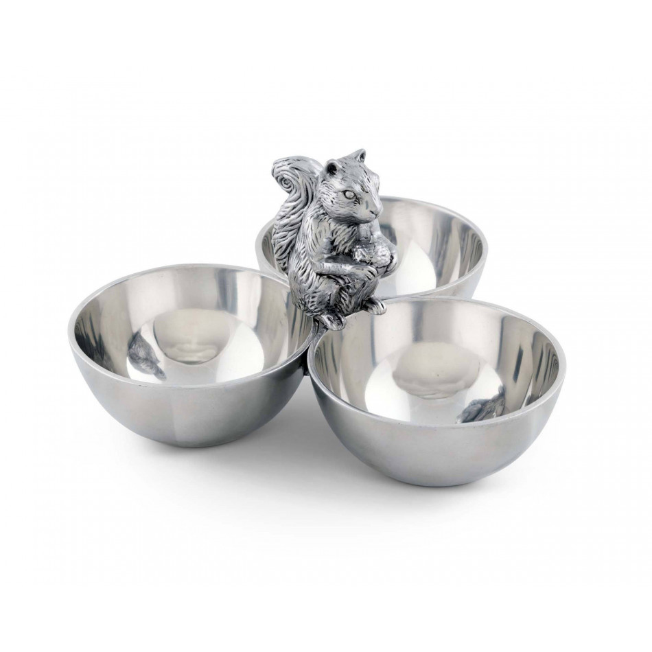 Squirrel 3 Nut Bowl