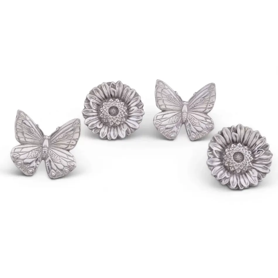 Butterfly Flower Napkin Rings