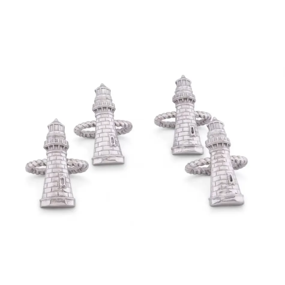 Sea and Shore Lighthouse Napkin Rings