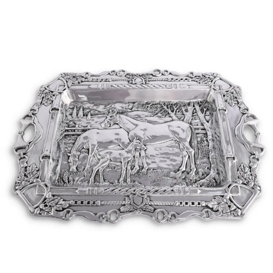 Grazing Horses Parlor Tray