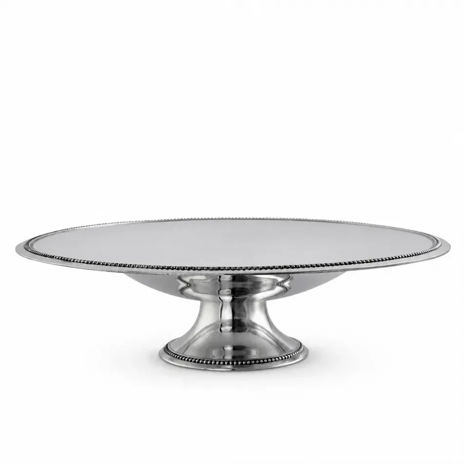 Beaded Centerpiece Footed Bowl