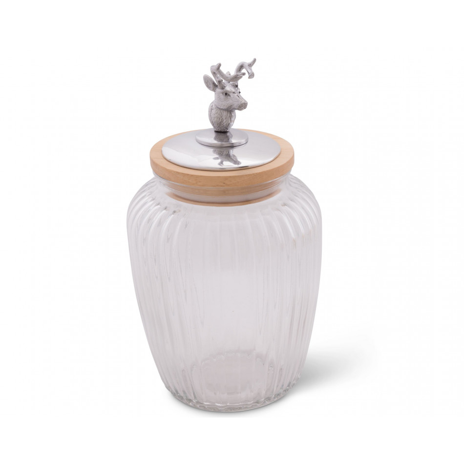 Deer Glass Canister
