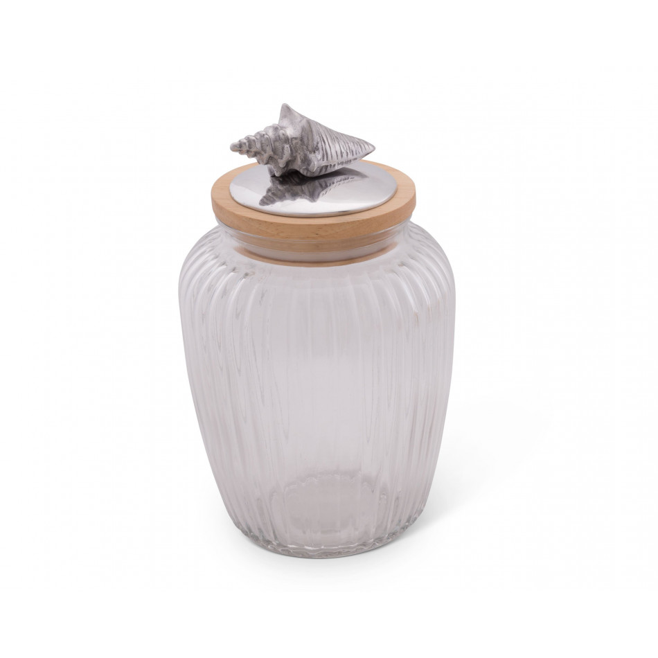 Shell Glass Canister