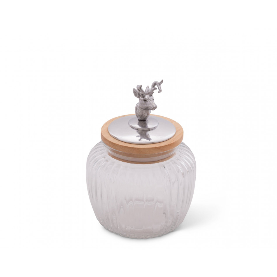 Deer Glass Canister Medium
