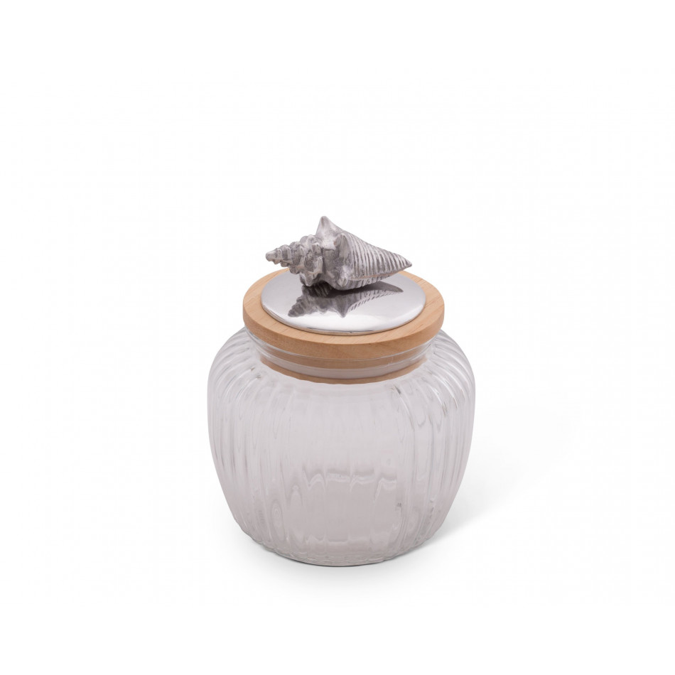 Shell Glass Canister Medium
