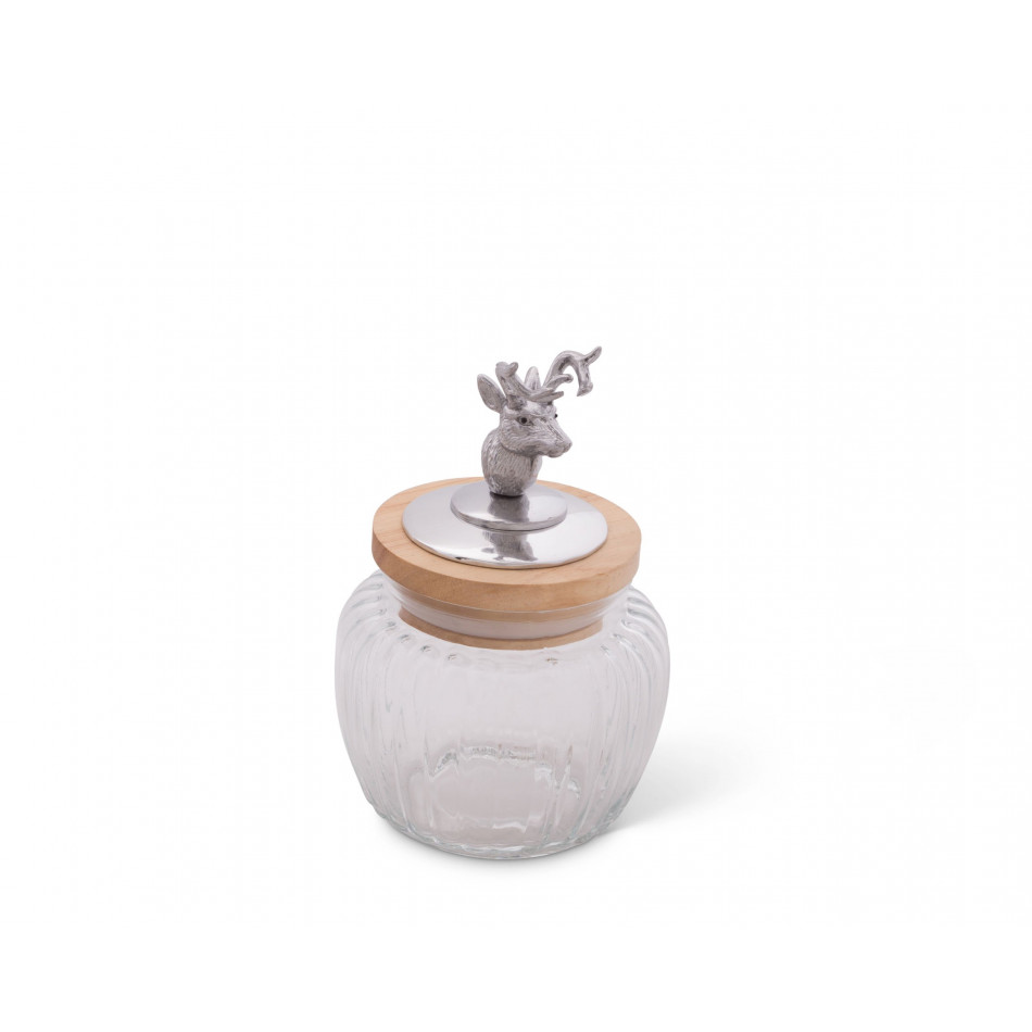 Deer Glass Canister Small